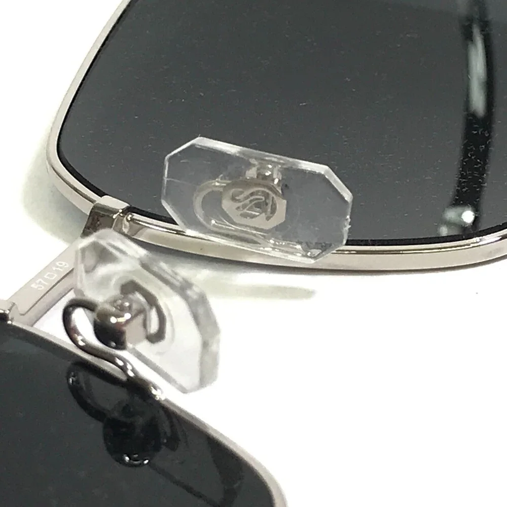 Swarovski Sunglasses SK7008 400187 Shiny Silver Clear Sparkly Crystals 57-19-140
